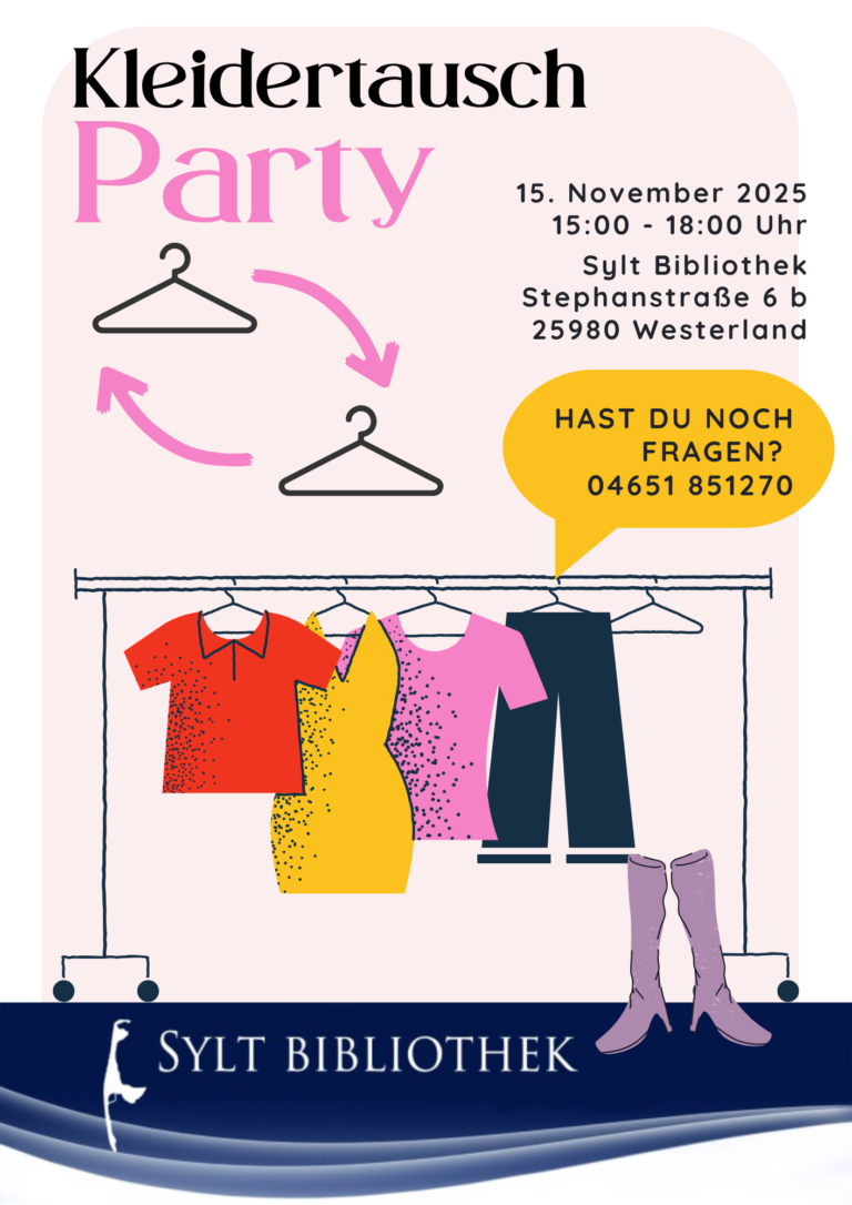 Kleidertauschparty in der Sylt Bibliothek – Nachhaltig und stilvoll und ganz unter Frauen